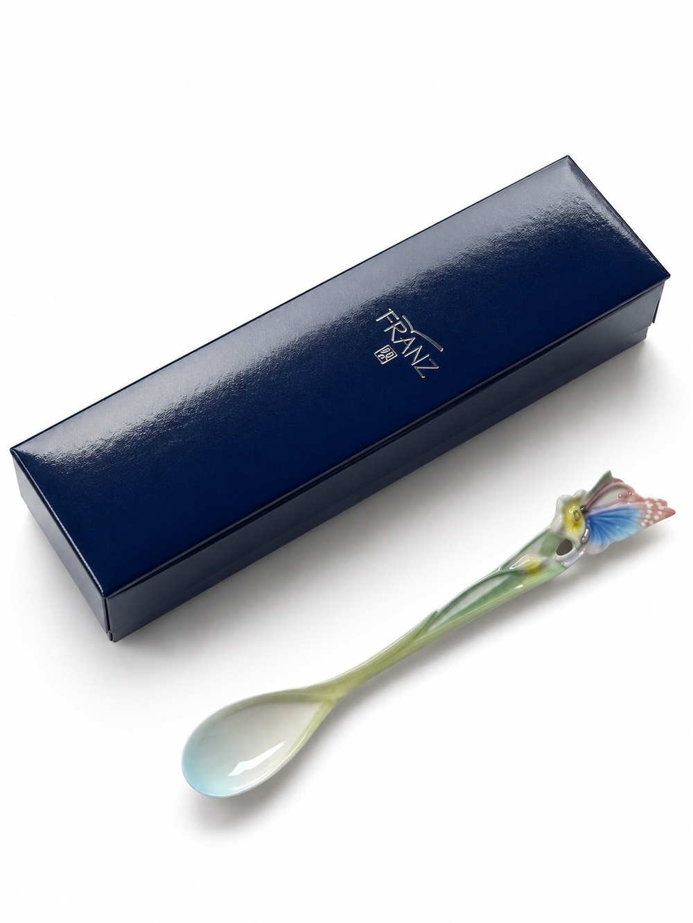Franz Porcelain Papillon Butterfly Spoon FZ00211 Boxed Retired Collectible